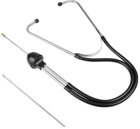 NUWIQ Set stetoscopio meccanico per auto, con 2 sonde, apparecchio acustico sensibile per auto, camion e moto