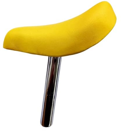 Perfeclan Kinderfahrradsattel, praktisch, weiches Kissen, Bequeme Teile, Kinderfahrradzubehör für sportliche Kinder, Zitronengelb