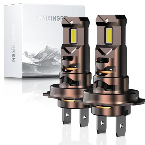 WAIXINGREN Bulb, 26000LM Super Bright 6500K 800% Brighter Bulbs with Turbo Fan, IP68 Waterproof, Plug-N-Play (H7)