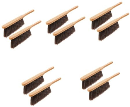 PRETYZOOM 5 Set Di Spazzole Per Spolverare Con Manico in Legno Per La Pulizia Del Letto 2 Pezzi*5