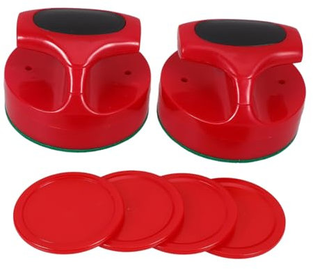 Abaodam Ersatz-Pucks Und Schläger Für Mini-airhockey Passend Für Airhockey-spieltische Inklusive Zubehör Für Airhockey-Spiele