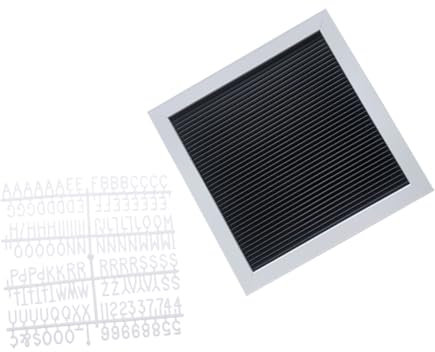 HOUDERCO Buchstabentafel Mit Rustikalem Holzrahmen Wiederverwendbare Nachrichtentafel Weiß Für Halloween Und Weihnachts-dekoration Wiederverwendbare Tafel Für Zuhause Und Kindergarten