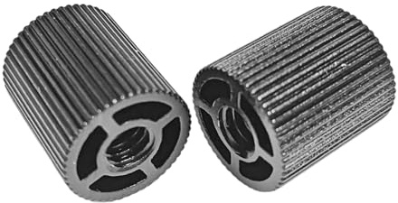 2 adaptadores de aleación de aluminio de 1/10.2 cm-20 roscados convertidores de trípode para cámara, accesorios de brazo mágico, conectores hembra de 1/4 a través del agujero, adaptador hembra doble