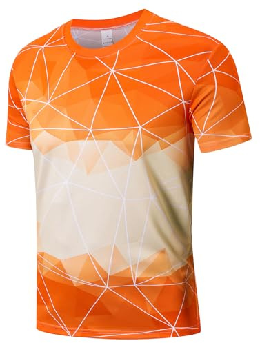 Cimic Lot de 1 ou 3 T-Shirts de Sport pour Hommes T-Shirt Fonctionnel | Motifs imprimés, respirant à séchage rapide, Contrastes de couleurs, adapté au sport, à la course à pied et à la natation