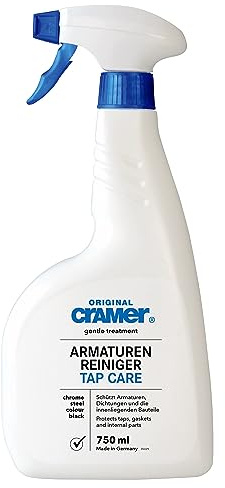 Cramer Tap Cleaner For Cleaning And Care All Fittings in Bath Bathroom Shower Kitchen walls going over tiles and 750ml