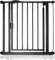 Safetots Pressure Fit Self Closing Stair Gate, 75cm - 82cm, Matt Black, Auto Closing Baby Gate, Safety Barrier for Toddler, Easy Installation