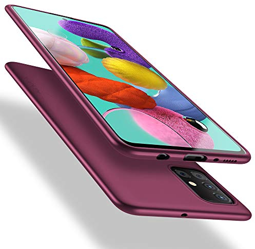 X-level for Samsung Galaxy A51 4G Case, Mobile Phone Case [Guardian Series] Soft TPU Matte Finish Slim Fit Ultra Thin Light Protective Cell Phone Back Cover for Samsung Galaxy A51 - Wine Red