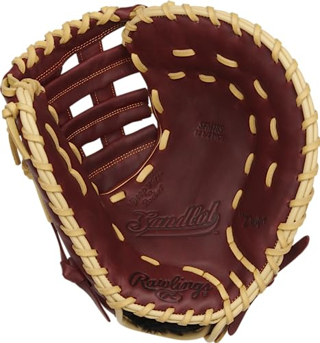 Rawlings Sandlot Guante de béisbol de Primera Base | Lanzamiento a Mano Izquierda | 12.5 Pulgadas - Pro H-Web modificada