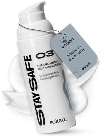 salted. Barrierestärkende Tages- und Nachtcreme | 50 ml | Schutz der Hautbarriere | Feuchtigkeit ohne zu fetten | Pflegende Gesichtscreme | Trockene und sensible Haut | Vegan | Rebellious