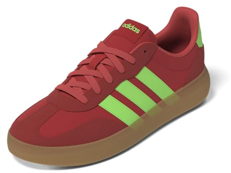 Adidas Women's Barreda Decode Sneaker, Pure Ruby/Lime Burst/Semi Lucid Red, 8 UK