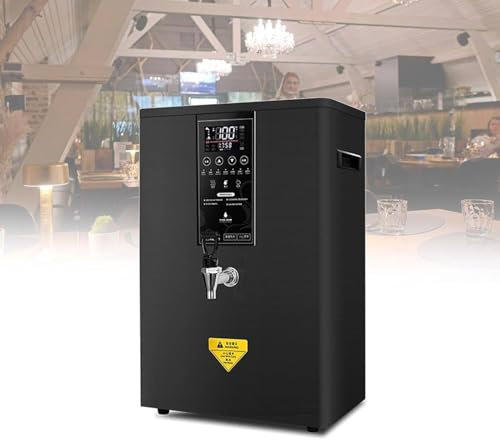 Dispensador de agua caliente instantáneo eléctrico de 3000 W, dispensador de agua caliente comercial, máquina de agua hirviendo con calentamiento por pasos,para oficina en casa,Black-50L