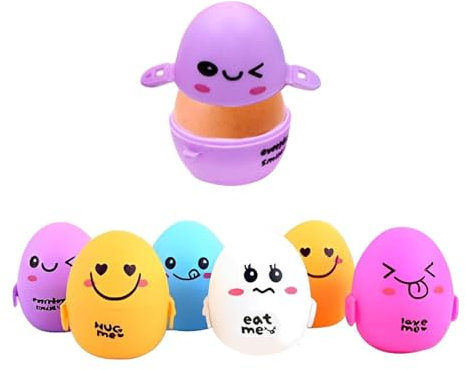 Gativs Tragbare Eier Eierbox für Reisen 6 Stück Eierform-Aufbewahrungsbox Auslaufsicherer Stoßfestem Ei Aufbewahrungsbox Eierdose Tragbarer Eierbehälter für Reisen Im Freien, Picknick, Wandern