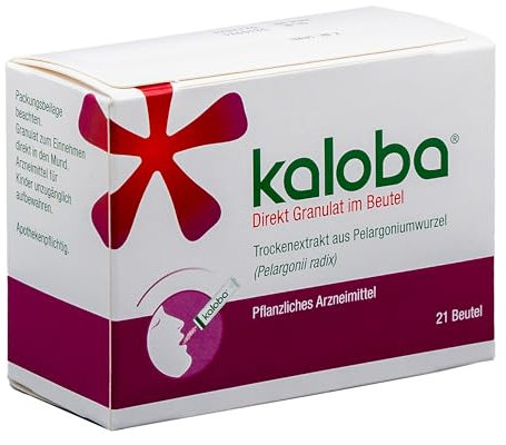Kaloba Direkt Granulat – Pflanzliches Arzneimittel bei Erkältung & Bronchitis, bei viralen Infekten, Bakterien & festsitzendem Schleim, für Erwachsene & Kinder ab 6 Jahren, 21 St
