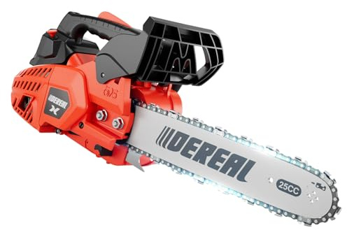 Gas Chainsaws 12 Inches Guide Board Power Chain Saws 2-Cycle Gasoline Powered Chain Saws Handheld Cordless Petrol Chainsaws Optional for Trees Wood Farm Garden Ranch Forest Cutting