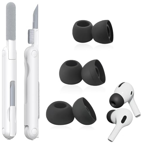 3 Paar Silikon-Ersatzohrstöpsel, Kompatibel mit Soundcore by Anker Liberty 4 NC, 3 Größen S/M/L, Weich & Bequem, Reinigungsstift Gratis für In-Ear-Kopfhörer