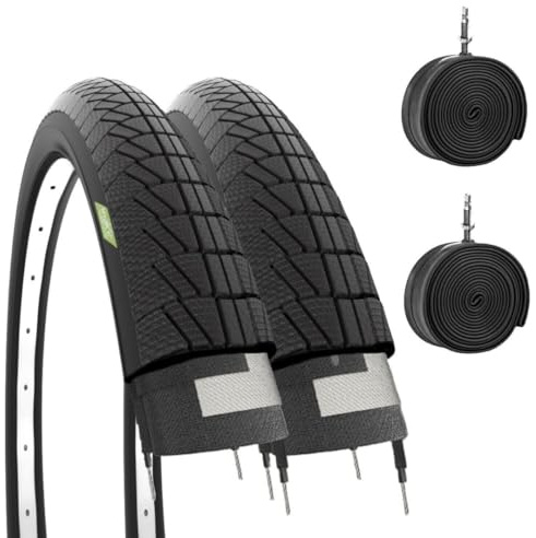 2 överdrag 14 x 1,75 (47–254) + luftkammare gummi för stadscykel barn cykel barn