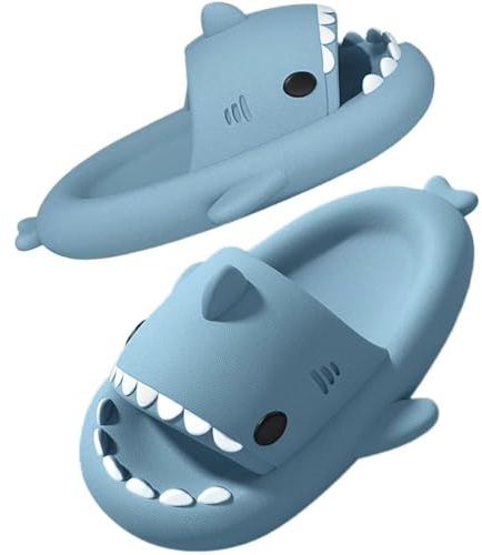 SAGUARO Pantuflas de Tiburon de Baño Ducha Antideslizantes para Hombre y Mujer Zapatillas Casa Verano Comodas Sandalias de Jardín Playa Piscina