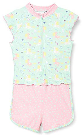Playshoes UV-Schutz Einteiler Unisex Kinder Badeanzug Schwimmanzug Badebekleidung, Einhorn, 74/80