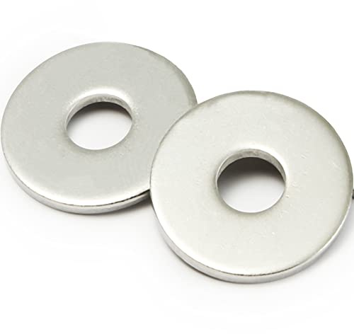 AMLOOPH M30 Washers, M30 x 92mm A2 Stainless Steel Flat Washers 2Pack | Metal Flat Washers Thickness 6mm, Large OD Plain Wide Metal Round Flat Spacer Repair Washer for Screws Bolts