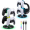 Tolesum RGB Gaming Kopfhörer Ständer mit 9 Lichtmodi，Controller Halter Schreibtisch,Headset Halterung mit 2 USB Anschlüssen, LED Headphone Stand für PC Gamer PS5 Xbox Gaming Zubehör