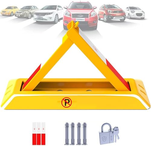 Barrière De Parking Rabattable, Verrou De Stationnement Triangulaire, Barriere De Parking, Parking Allée Garde Saver, Protégez Votre Espace De Stationnement(Size:70CM)