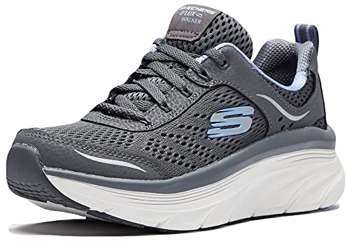 Skechers Damen D'lux Walker Infinite Motion Sneaker, Anthrazit, 40 EU
