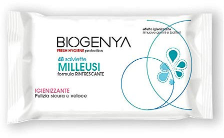 Biogenya Fresh Hygiene - Salviettine Milleusi Igienizzanti, 48 salviette