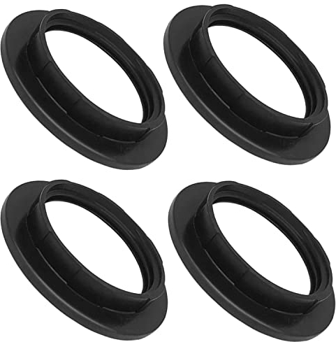 ZHIQIN 4 Pcs E27 Anello Adattatore per Paralume Convertitore Anello Paralume Plastica per Lampada da Comodino Desk Lampade da Terra
