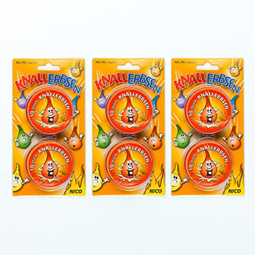 Home-Flair 60 Stück Knallerbsen I Trickknaller Kinder Jugendfeuerwerk
