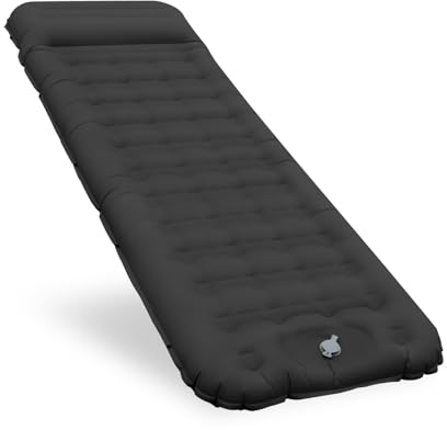 Isomatte Luftmatratze Selbstaufblasend, Bequem 12CM Verdicktes Aufblasbare Matratze mit Fußpumpe und Kopfkissen, Wasserdicht Camping Matratze Outdoor, Ultraleicht Schlafmatte für Zelt und Strand