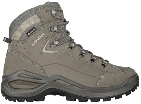 LOWA Renegade Evo GTX MID Ws Medium Boot, Burgundy, 7.5 UK, grey, 6 UK