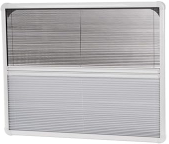 Carbest Innenrollo Verdunkelung Insektenschutz Jalousie mit Rahmen für RW Rear 620x560mm Wohnwagen Reisemobil