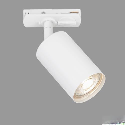 BRILONER - Binario faretti soffitto, orientabile, ruotabile, combinabile, illuminazione a binario, GU10, faretto, lampada da soffitto, plafoniera, bianco, 138x38x55 mm (LxLxD), bianco