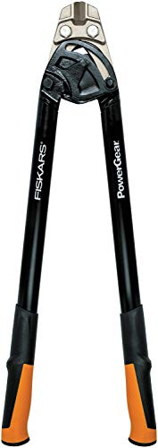 Fiskars Bolzenschneider, Bis zu 30% mehr Kraft, Länge 76 cm, Stahl/Kunststoff, Schwarz/Orange, PowerGear, 1027215