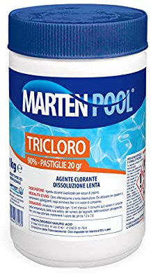 TRICLORO IN PASTIGLIE A LENTO DISSOLVIMENTO Kg. 1 - pastiglie da 20 grammi