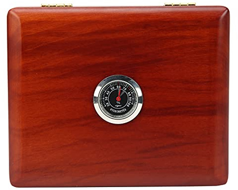 Boîte de clarinette, boîte à roseaux accessoires de saxophone carré de commutateur d'aimant de saxophone avec hygromètre pour l'organisation(amber, blue)