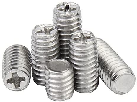 CONPHERON Viti Senza Testa a Tazza M2 Piccole Vite Grani in Acciaio Inox con Phillips/Scanalatura a Croce, M2x4mm, 100 pcs