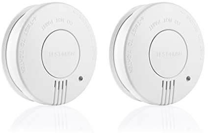 Smartwares Lot de 2 détecteurs de fumée FSM-11517 - NF - Capteurs optiques 10 Ans - Piles 5 Ans remplaçables