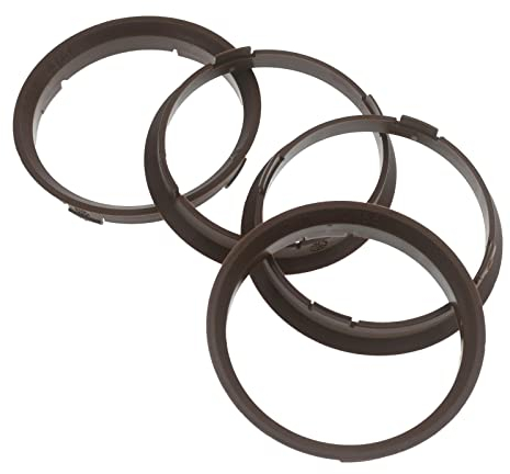 4X Zentrierringe 70,4 x 66,6 mm Dunkelbraun Felgen Ringe Made in Germany