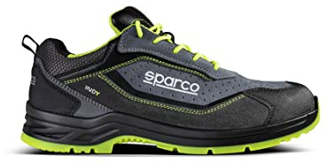 Sparco - Indy Texas S1PS SR FO LG - Scarpe Antinfortunistiche Uomo Donna - Scarpe da Lavoro Antiscivolo e Resistenti - Calzature di Sicurezza Adatte ad Ogni Condizione di Lavoro - EU 43