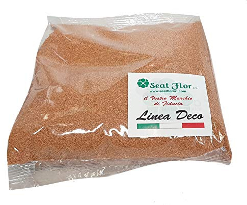 Seat Flor SRL® Färgad sand för vasdekoration 0,5 mm ca 1 kg påse (25 färger tillgängliga) (jord)