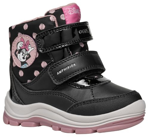GEOX BABY B FLANFIL GIRL B ABX SNOWBOOTS BLACK/OLD ROSE 21_EU