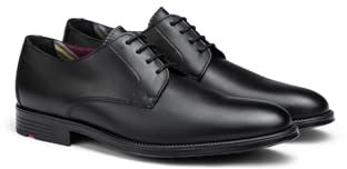 LLOYD Herren Schnürschuhe Davenport, Männer Businessschuhe,schnürschuhe,schnürer,Businessschuhe,Anzugschuhe,Derby,Office, SCHWARZ, 46 EU / 11 UK