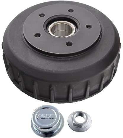 Moyeu de frein tambour de frein pour frein ALKO 2361 Europlus 230 x 60 avec roulement compact LK 112 x 5 Numéro de comparaison : 573.194 | 573194 | 1302756 | 581329 au choix en kit avec capuchon de
