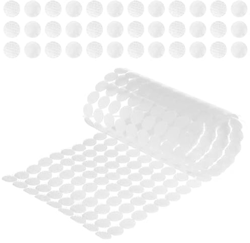 FIXOSHEE 306 Paia Punti Autoadesivi 10Mm Chiusura a Strappo in Fibra di Poliestere Adesivi per Poster e Palloncini per Scrapbooking e Artigianato Fai da Te Forte Tenuta e Facile