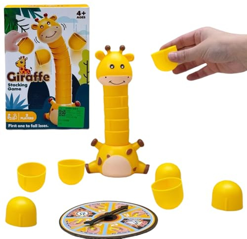Stapelkoppar För Barn Interaktiv Giraff Rolig Pedagogisk Lek