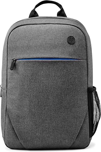 HP, ZAINO, Tasca Protettiva Imbottita dedicata per PC Notebook e Tablet, fino a 15.6 (39,62 cm), Elegante, Leggero e Resistente, Spallacci Imbottiti, Tessuto Impermeabile, Grigio