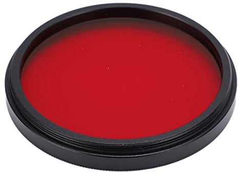 Filtri per Obiettivi per Fotocamera Rossi, 40,5 Mm 43 Mm 46 Mm 49 Mm Fotocamera DSLR Fotocamera HD Filtro per Obiettivo a Colori Rosso Filtro per Obiettivo per Fotocamera a Prova di Olio(49 mm)