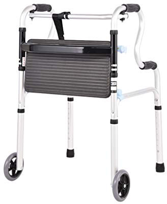 Days Andador De Altura Ajustable, Andador Ligero Sin Ruedas, Andador para Ancianos con Ruedas con Orinal Muleta Plegable Ligera Multifuncional El Doble De La Comodidad ()