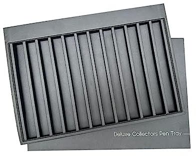 MONTEVERDE USA Deluxe Collector's Vegan Leather Tray for 12 PENS - Black